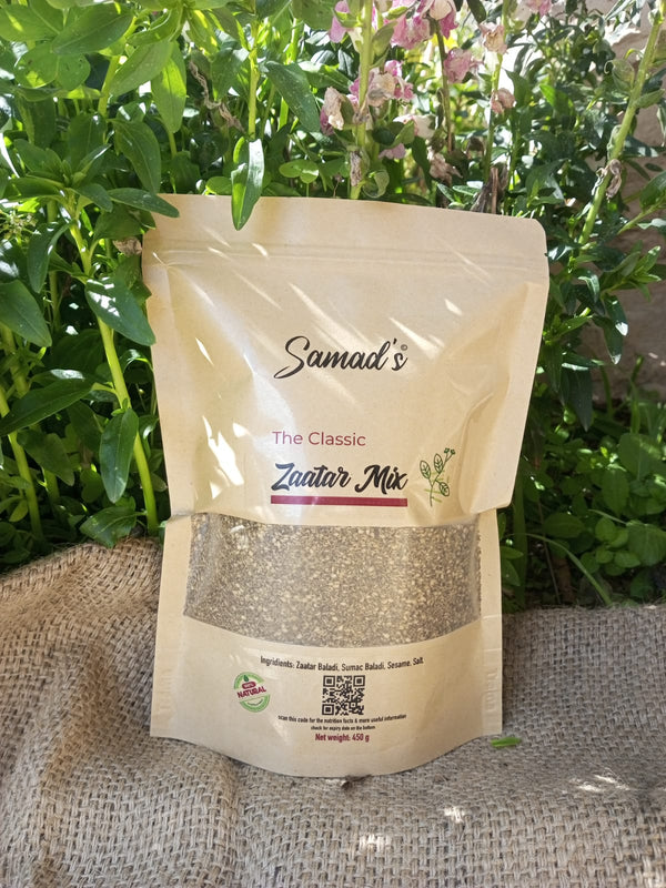 Samad’s Lebanese 100 % All Natural Zaatar 450 Gram Bag