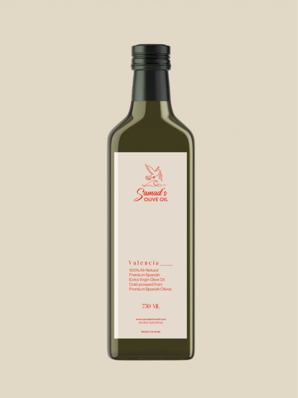 Samad's Spanish 100 % All Natural Extra Virgin Olive Oil 750 ML Glass